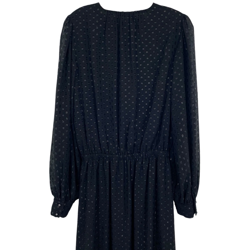 Ramy Brook Rora Clip Dot Metallic Black Maxi Dress - Picture 13 of 16